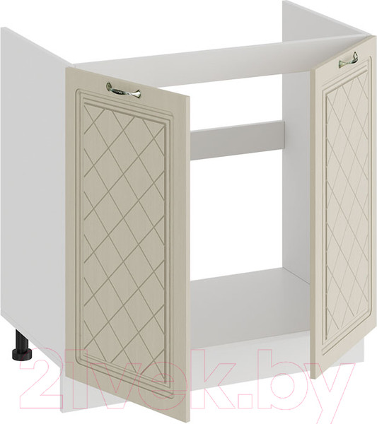 Изображение товара Шкаф под мойку ТриЯ Бьянка 1Н8М (белый/дуб ваниль)