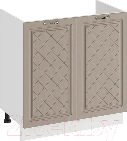 Изображение товара Шкаф под мойку ТриЯ Бьянка 1Н8М (белый/дуб кофе)