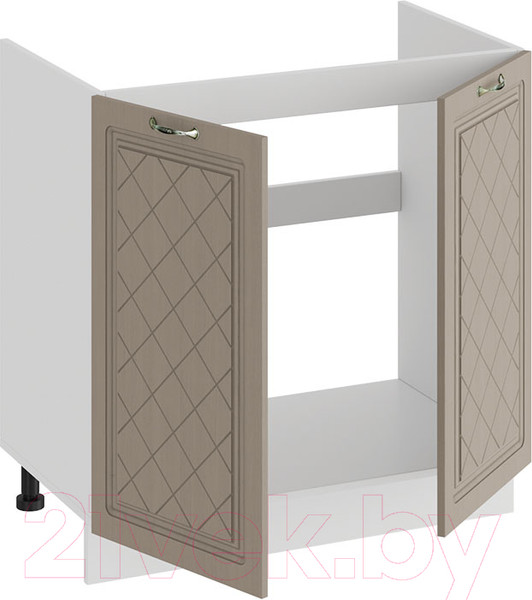 Изображение товара Шкаф под мойку ТриЯ Бьянка 1Н8М (белый/дуб кофе)
