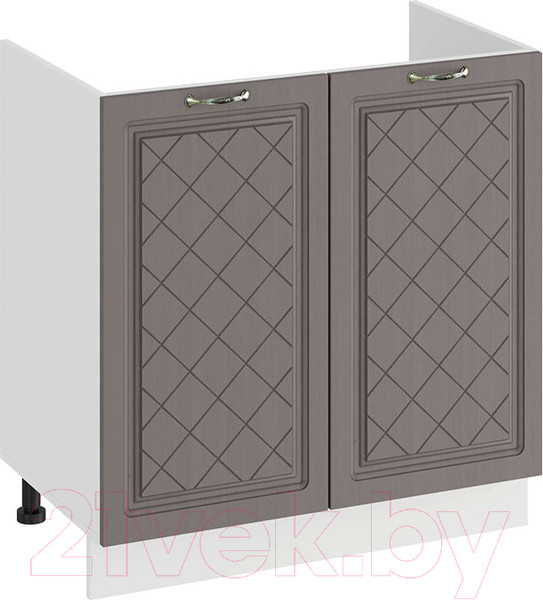 Изображение товара Шкаф под мойку ТриЯ Бьянка 1Н8М (белый/дуб серый)