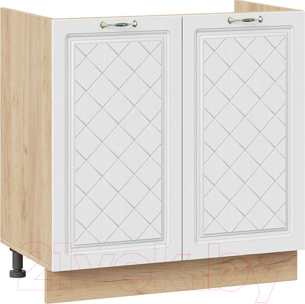 Изображение товара Шкаф под мойку ТриЯ Бьянка 1Н8М (дуб крафт золотой/дуб белый)