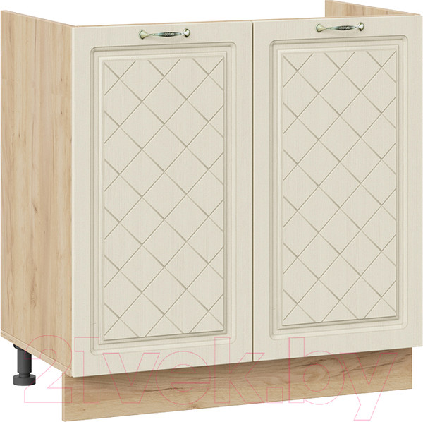 Изображение товара Шкаф под мойку ТриЯ Бьянка 1Н8М (дуб крафт золотой/дуб ваниль)