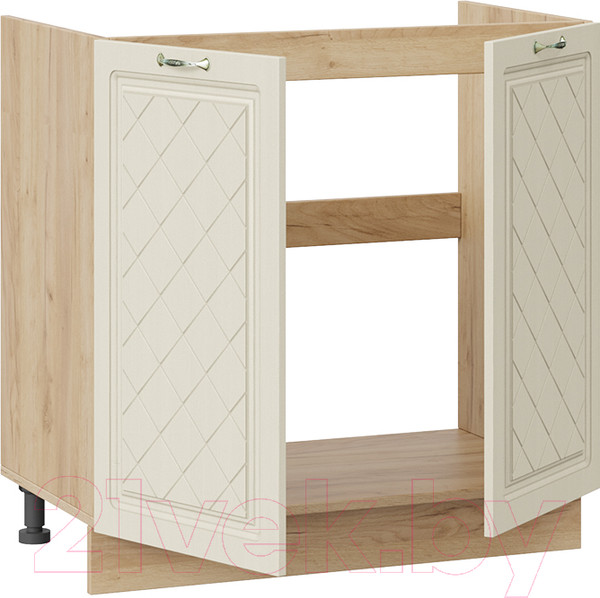 Изображение товара Шкаф под мойку ТриЯ Бьянка 1Н8М (дуб крафт золотой/дуб ваниль)