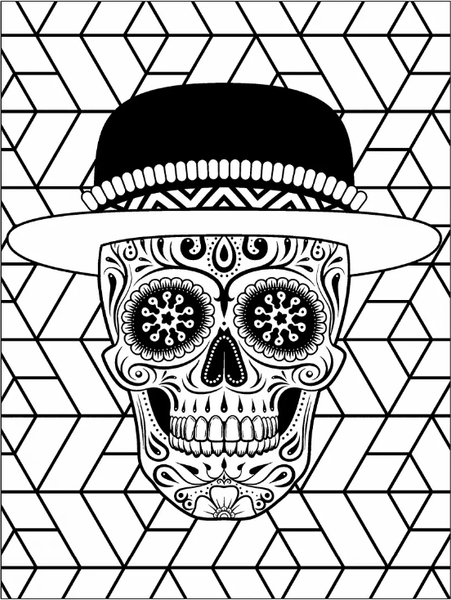 Изображение товара Раскраска-антистресс Робинс Черепок. Бесстрашная раскраска