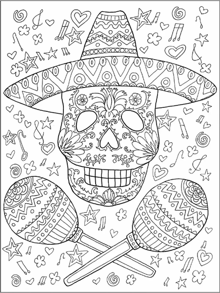 Изображение товара Раскраска-антистресс Робинс Черепок. Бесстрашная раскраска