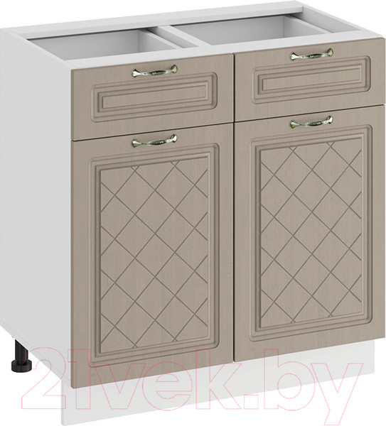 Изображение товара Шкаф-стол кухонный ТриЯ Бьянка 1Н8Я1 (белый/дуб кофе)