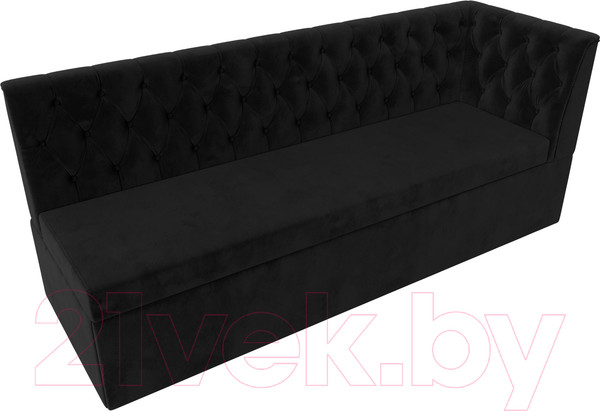 Изображение товара Скамья кухонная мягкая Лига Диванов Маркиз правая (велюр черный)
