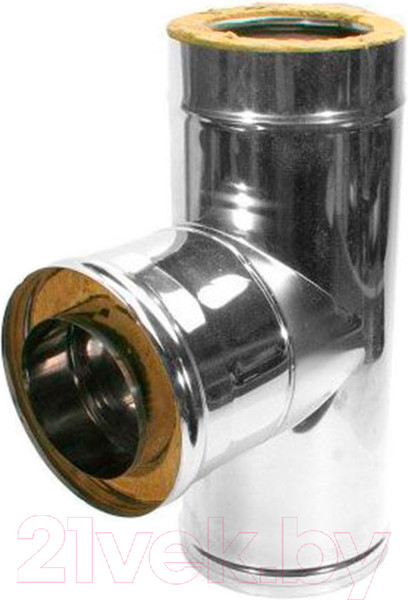 Изображение товара Тройник для дымохода Промдым PV Тр90 D C100/C050 (150/200)