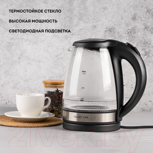 Изображение товара Электрочайник Galaxy GL 0560 (черный)