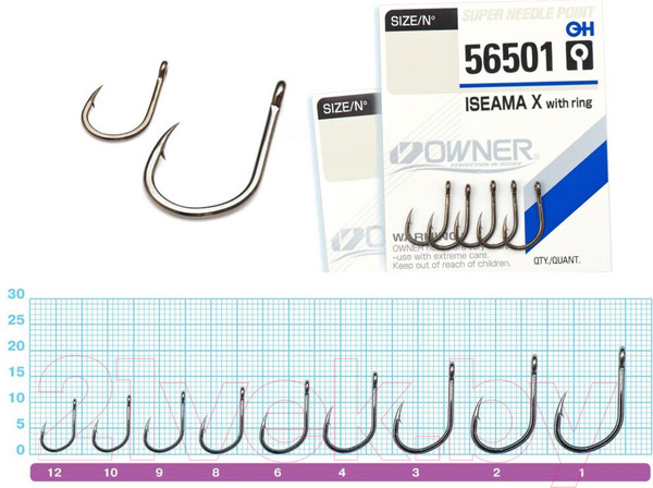 Изображение товара Набор крючков рыболовных Owner 56501-12 (9шт)