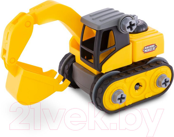 Изображение товара Игрушка-конструктор Nikko Junior Builder – Экскаватор Просеиватель и аксессуары 40023