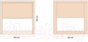 Изображение товара Прикроватная тумба Drewood Сигизмунд 1.5/40 / TY.003.000.000.00 (бесцветный)