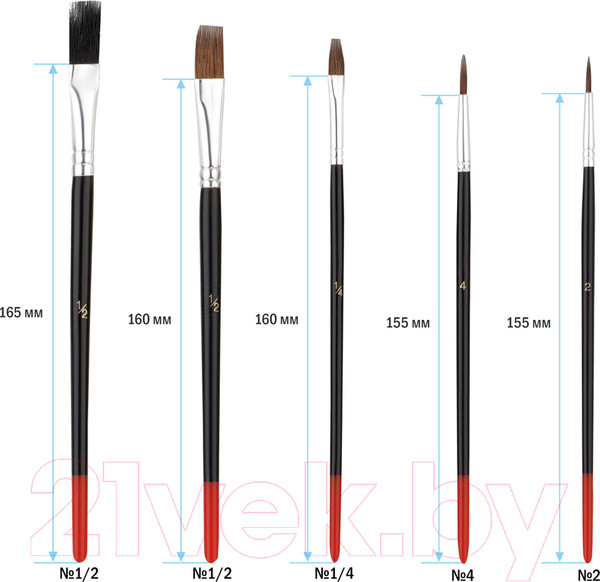 Изображение товара Набор кистей ArtSpace SB_3298 (15шт)