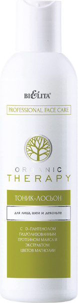 Изображение товара Тоник для лица Belita Organic Therapy тоник-лосьон для лица шеи и декольте (250мл)