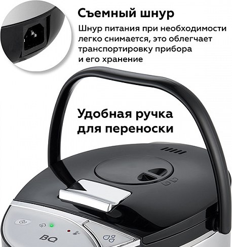 Изображение товара Термопот BQ TP500 (черный/стальной)