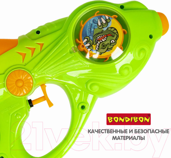 Изображение товара Бластер игрушечный Bondibon Наше Лето / ВВ5403-А (зеленый)