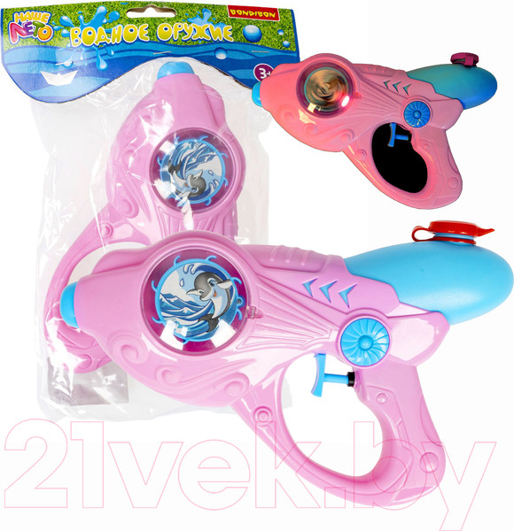 Изображение товара Бластер игрушечный Bondibon Наше Лето / ВВ5403-Г (розовый)