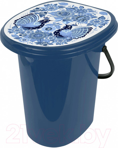 Изображение товара Ведро-туалет Ingreen Smart Solution Гжель / ING4002ГЖЛ (20л, темно-синий)