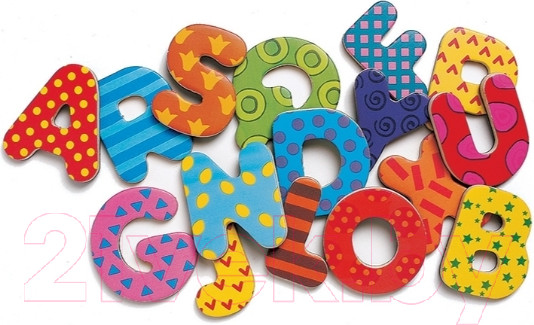 Изображение товара Развивающий игровой набор Djeco Латинские буквы / 03100