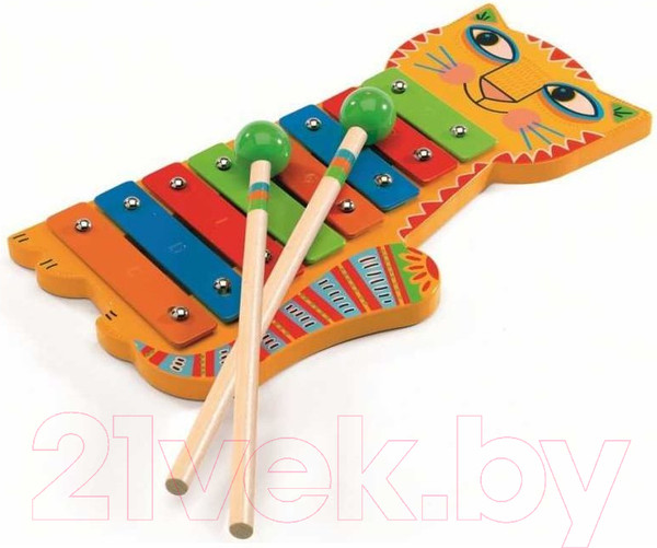 Изображение товара Музыкальная игрушка Djeco Металлофон Кот / 06002