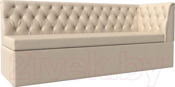 Изображение товара Скамья кухонная мягкая Лига Диванов Маркиз правая (экокожа бежевый)