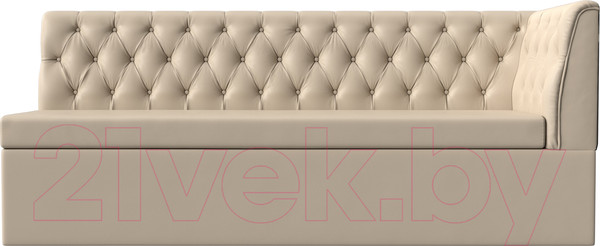 Изображение товара Скамья кухонная мягкая Лига Диванов Маркиз правая (экокожа бежевый)