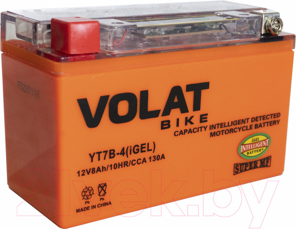 Изображение товара Мотоаккумулятор VOLAT YT7B-4 iGEL L+ (8 А/ч)