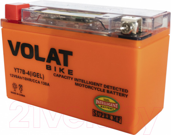 Изображение товара Мотоаккумулятор VOLAT YT7B-4 iGEL L+ (8 А/ч)