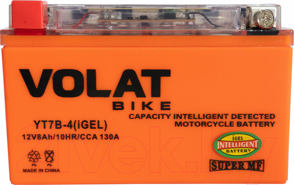 Изображение товара Мотоаккумулятор VOLAT YT7B-4 iGEL L+ (8 А/ч)
