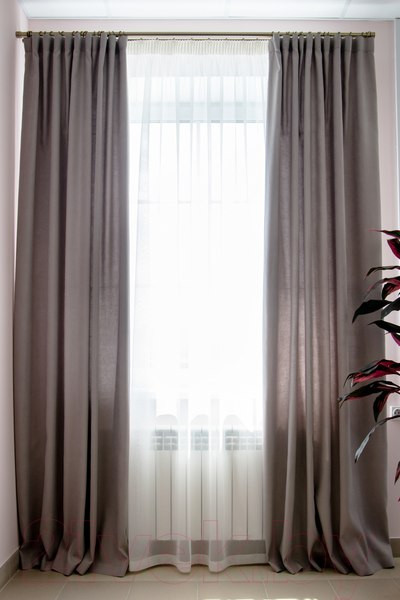 Изображение товара Комплект штор Decoretto Канвас основной КСО-K27 (188x260 серый)