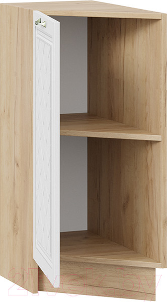 Изображение товара Шкаф-стол кухонный ТриЯ Бьянка 1Н3Т (дуб крафт золотой/дуб белый)