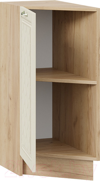 Изображение товара Шкаф-стол кухонный ТриЯ Бьянка 1Н3Т (дуб крафт золотой/дуб ваниль)