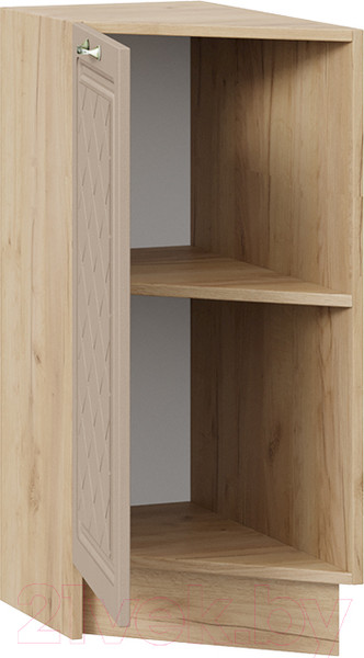 Изображение товара Шкаф-стол кухонный ТриЯ Бьянка 1Н3Т (дуб крафт золотой/дуб кофе)