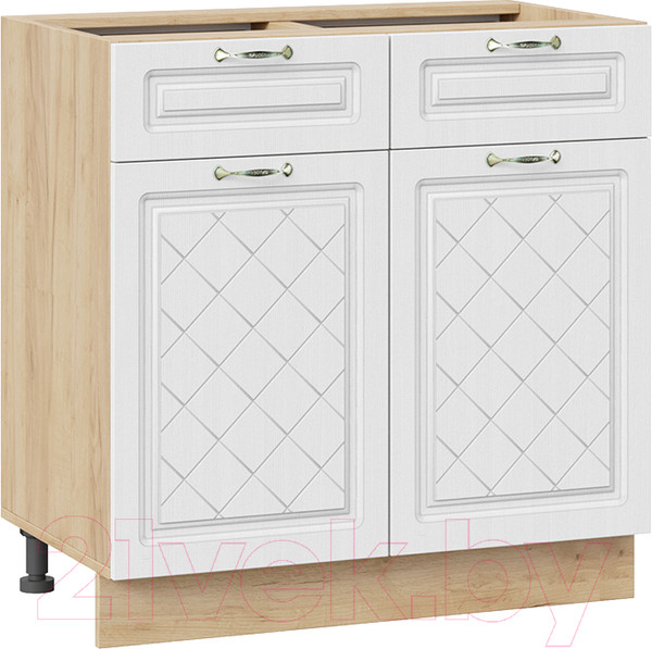 Изображение товара Шкаф-стол кухонный ТриЯ Бьянка 1Н8Я1 (дуб крафт золотой/дуб белый)