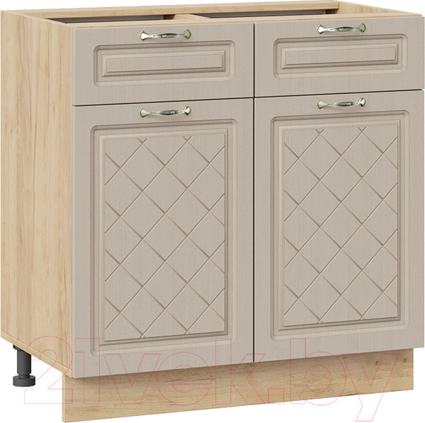 Изображение товара Шкаф-стол кухонный ТриЯ Бьянка 1Н8Я1 (дуб крафт золотой/дуб кофе)