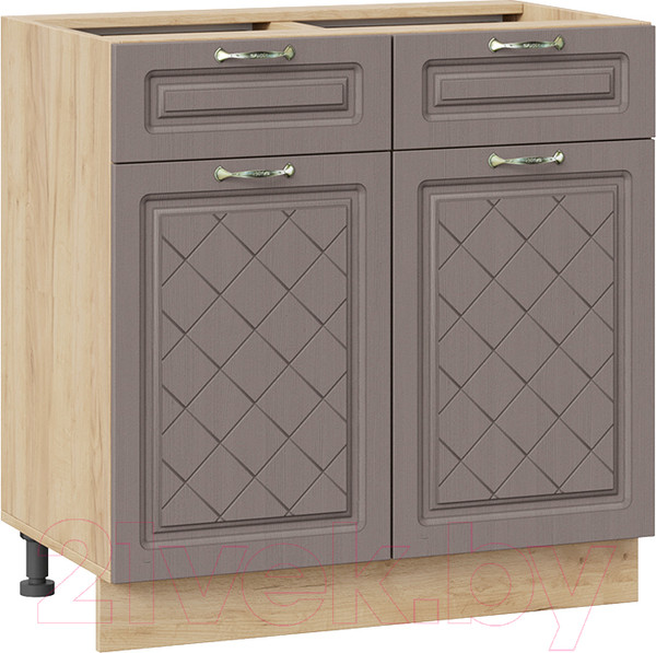 Изображение товара Шкаф-стол кухонный ТриЯ Бьянка 1Н8Я1 (дуб крафт золотой/дуб серый)