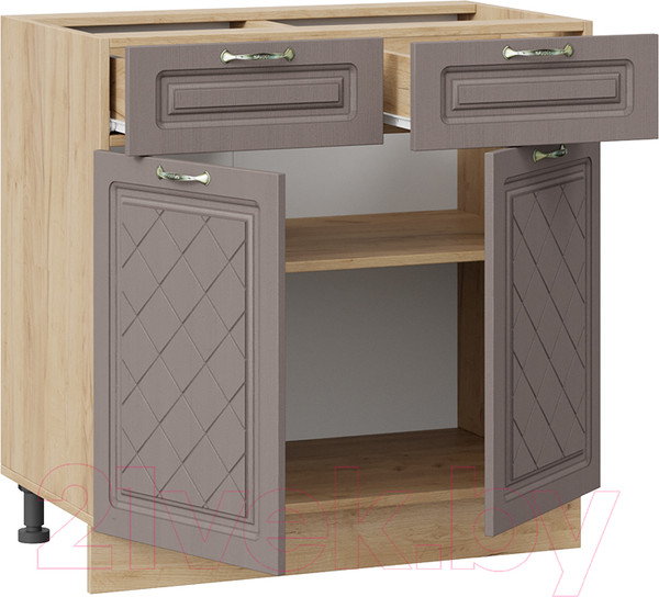 Изображение товара Шкаф-стол кухонный ТриЯ Бьянка 1Н8Я1 (дуб крафт золотой/дуб серый)