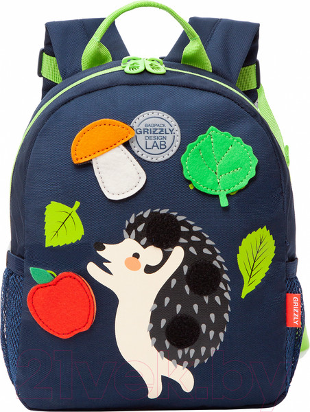 Изображение товара Школьный рюкзак Grizzly RS-374-1 (синий)
