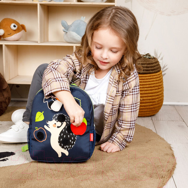 Изображение товара Школьный рюкзак Grizzly RS-374-1 (синий)