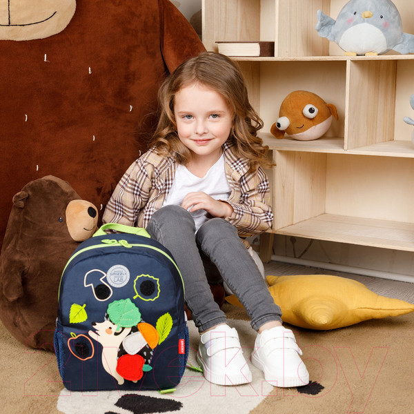 Изображение товара Школьный рюкзак Grizzly RS-374-1 (синий)