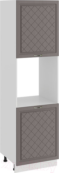 Изображение товара Шкаф-пенал кухонный ТриЯ Бьянка 1П6 (белый/дуб серый)