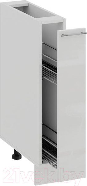 Изображение товара Шкаф карго ТриЯ Весна 1Н15К (белый/белый глянец)