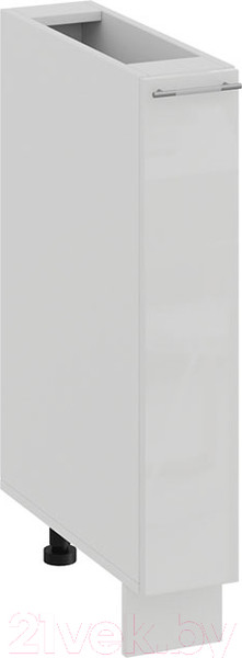 Изображение товара Шкаф карго ТриЯ Весна 1Н15К (белый/белый глянец)