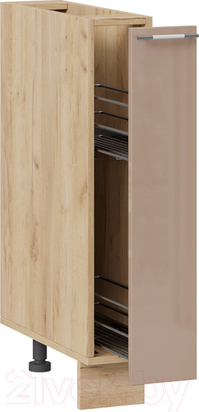 Изображение товара Шкаф карго ТриЯ Весна 1Н15К (дуб крафт золотой/кофе с молоком)