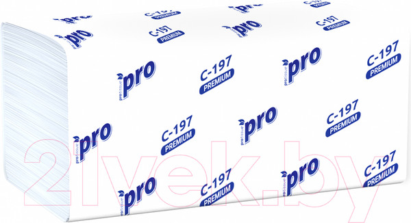 Изображение товара Бумажные полотенца PROtissue V сложения 2-х слойные / С197