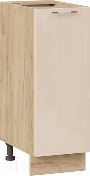 Изображение товара Шкаф-стол кухонный ТриЯ Весна 1Н3 (дуб крафт золотой/ваниль глянец)