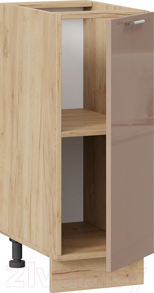 Изображение товара Шкаф-стол кухонный ТриЯ Весна 1Н3 (дуб крафт золотой/кофе с молоком)