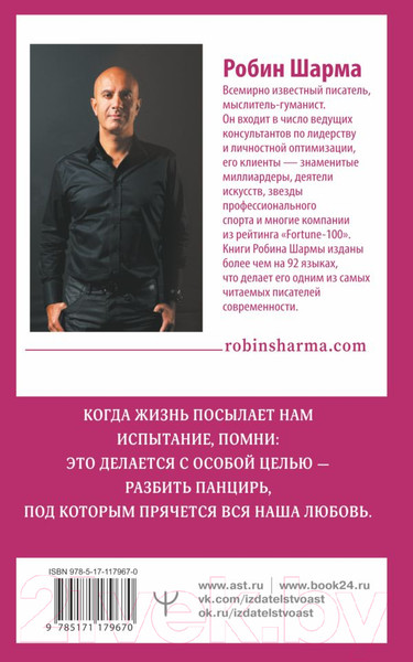 Изображение товара Книга АСТ Открой свое предназначение с монахом,который продал свой феррари (Шарма Р.)