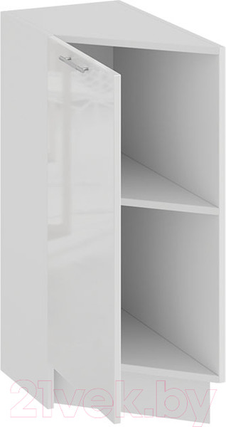 Изображение товара Шкаф-стол кухонный ТриЯ Весна 1Н3Т (белый/белый глянец)