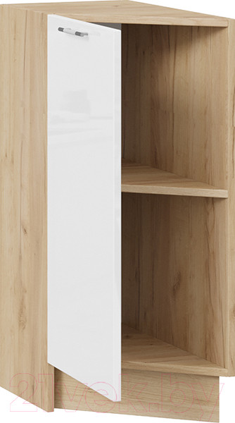 Изображение товара Шкаф-стол кухонный ТриЯ Весна 1Н3Т (дуб крафт золотой/белый глянец)